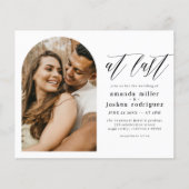 Endlich | Budget Elegant Boho Arch Foto Wedding (Vorderseite)