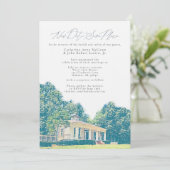 ENDLICH Catherine & Bo Ändern Sie das Datum! Einladung (Stehend Vorderseite)