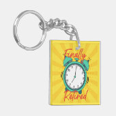 Endlich die Erinnerungsuhr erneuern Schlüsselanhänger (Vorderseite links)
