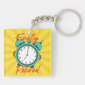 Endlich die Erinnerungsuhr erneuern Schlüsselanhänger (Rückseite)