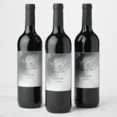 Endlich Dusty Sage Agate Abstrakt Weinetikett (Flaschen)