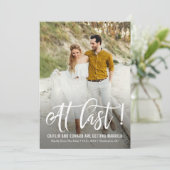 Endlich EDITABLE Hintergrundfarbe Save the Date (Stehend Vorderseite)