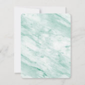 Endlich ein Party Simple Text Emerald Minimalistis Save The Date (Rückseite)