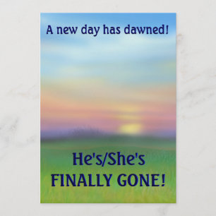 Endlich eine Scheidung Party Einladung