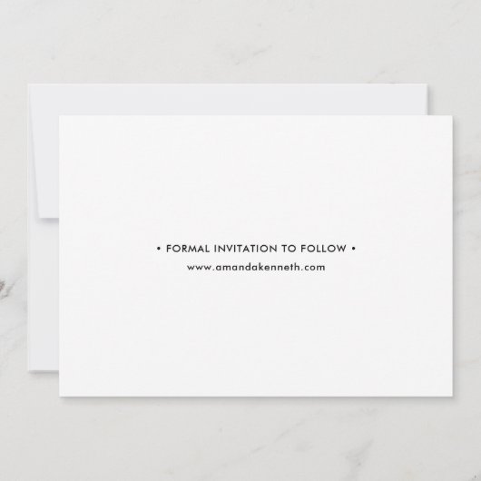 Endlich einfach Save the Date Hochzeitseinladung Einladung (Rückseite)