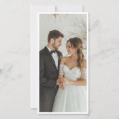 Endlich Elegant Moderner Rosa Schleifen-Lesezeiche Save The Date (Rückseite)