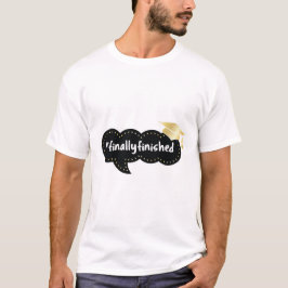 Endlich fertig Abschluss Blase Gold Cap T-Shirt