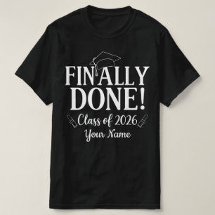 Endlich Fertig Abschlussklasse 2026 Abiturientenge T-Shirt