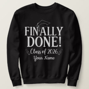 Endlich Fertig Klasse 2026 Abschluss Senior Person Sweatshirt