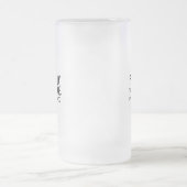 Endlich fertig - Lustiges PHD-Abschlusszitat-Desig Mattglas Bierglas (Mittel)