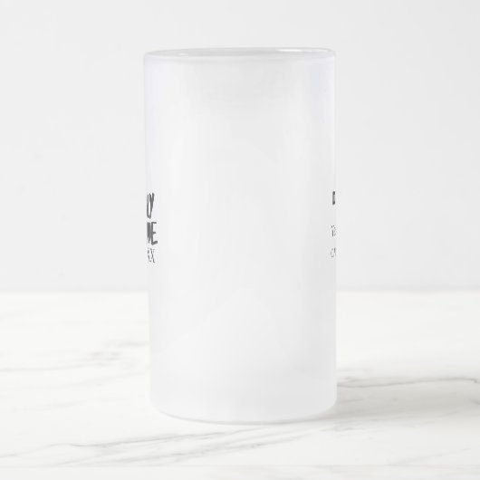 Endlich fertig - Lustiges PHD-Abschlusszitat-Desig Mattglas Bierglas (Mittel)