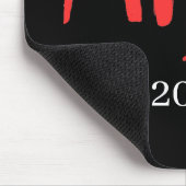 Endlich fertig - Schwarzes PHD-Abschlusszitat-Desi Mousepad (Ecke)