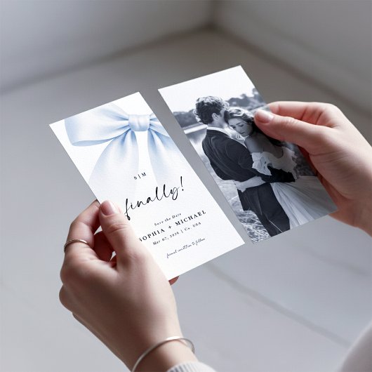 Endlich Foto-Lesezeichen Save the Date