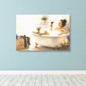 Endlich Frei - Glückliches Scheidungsgeschenk Leinwanddruck (Insitu (Holzboden))