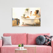 Endlich Frei - Glückliches Scheidungsgeschenk Leinwanddruck (Insitu (Wohnzimmer))