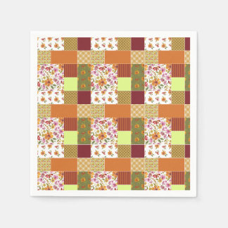 Endlich Frühling Patchwork Cheater Quilt Serviette