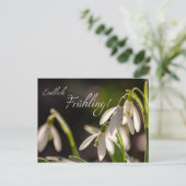 Endlich Frühling! Postkarte (Stehend Vorderseite)