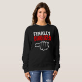 Endlich geschieden Scheidungsfeier & Trennung 1 Sweatshirt (Vorne ganz)