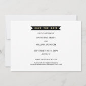 Endlich Getried Funny Foto Save the Date heiraten (Rückseite)