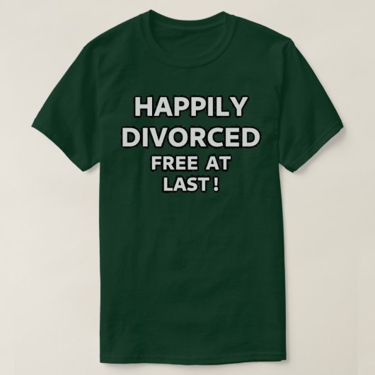 endlich glücklich geschieden frei T-Shirt (Design vorne)