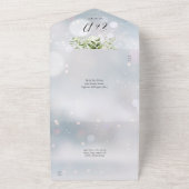 Endlich Gold Arch Greenerity Winter Wedding All In One Einladung (Außenbereich)