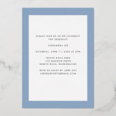 Endlich Gold Foil auf Blue Abschluss Ankündigung (Rückseite)