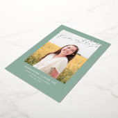 Endlich Gold Foil on Sage Abschluss Ankündigung (Gedreht)