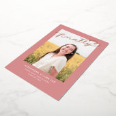 Endlich Gold Foil über Rose Abschluss Ankündigung (Gedreht)