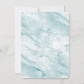 Endlich Gold Script Aquamarin Green Arch Gerahmtes Save The Date (Rückseite)