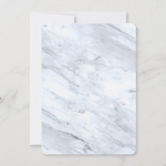 Endlich Gold Script Denim Blue Arch Gerahmtes Foto Save The Date (Rückseite)