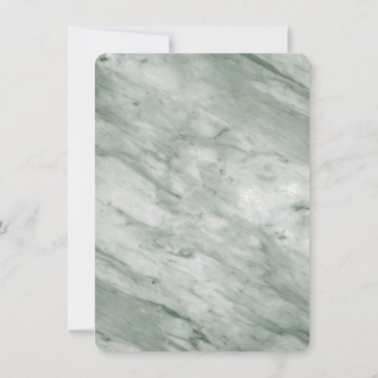 Endlich Gold Script Hunter Green Arch Gerahmtes Fo Save The Date (Rückseite)