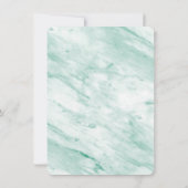 Endlich Gold Script Jade Green Arted Gerahmt Foto Save The Date (Rückseite)