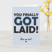 Endlich Got Karte (Gelbe Blume)