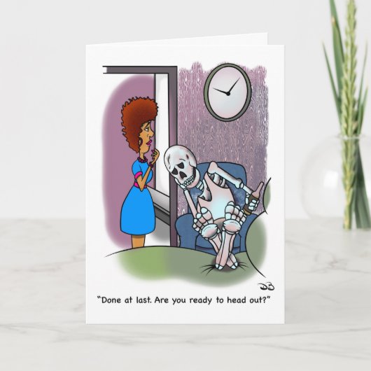 Endlich Grußkarte Karte (Vorderseite)