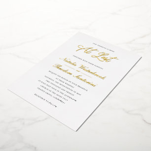 Endlich Hochzeit Folieneinladung