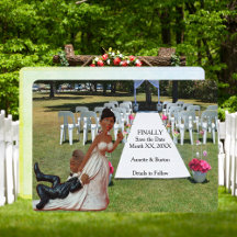 Endlich Hochzeit Funny Black Couple