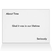 Endlich Hochzeit Funny Interracial Couple 2 Card (Innenansicht Horizontal (Oben))
