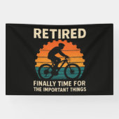 Endlich im Ruhestand, Zeit für die wichtigen Dinge Banner (Horizontal)