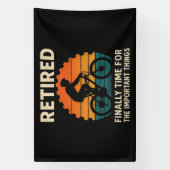 Endlich im Ruhestand, Zeit für die wichtigen Dinge Banner (Vertikal)