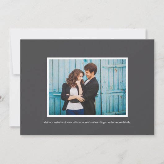 Endlich Imitate Kalligraphie-Skript Save the Date (Rückseite)