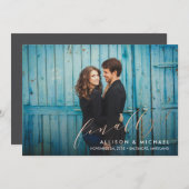 Endlich Imitate Kalligraphie-Skript Save the Date (Vorne/Hinten)