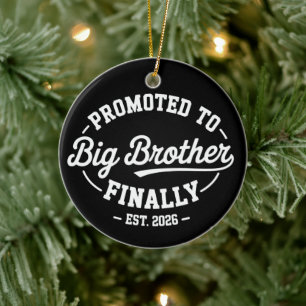 Endlich in Big Brother aufgestiegen 2026 Baby Ankü Keramik Ornament