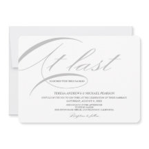 Endlich Kalligrafie Moderne Minimalistische Hochze