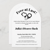 Endlich keine lustige Scheidung Einladung (Vorne/Hinten)