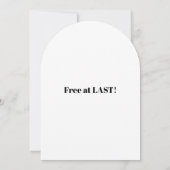 Endlich keine lustige Scheidung Einladung (Rückseite)