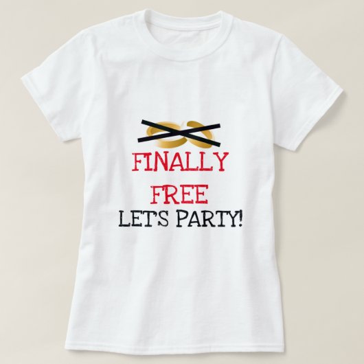 Endlich kostenlos Let's Party T-Shirt (Design vorne)