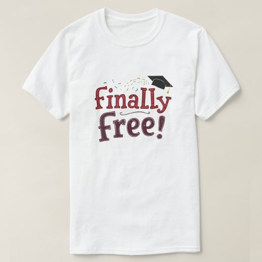 Endlich kostenlos! T-Shirt (Design vorne)