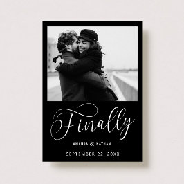 Endlich Minimalistische Hochzeit Foto Save the Dat Date