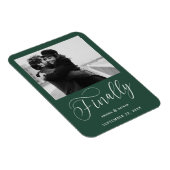 Endlich Minimalistische Hochzeit Foto Save the Dat Magnet (Rechte Seite)