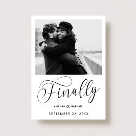 Endlich Minimalistische Hochzeit Foto Save the Dat Save The Date